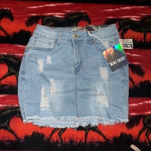 BlueSavvy Mini Skirt